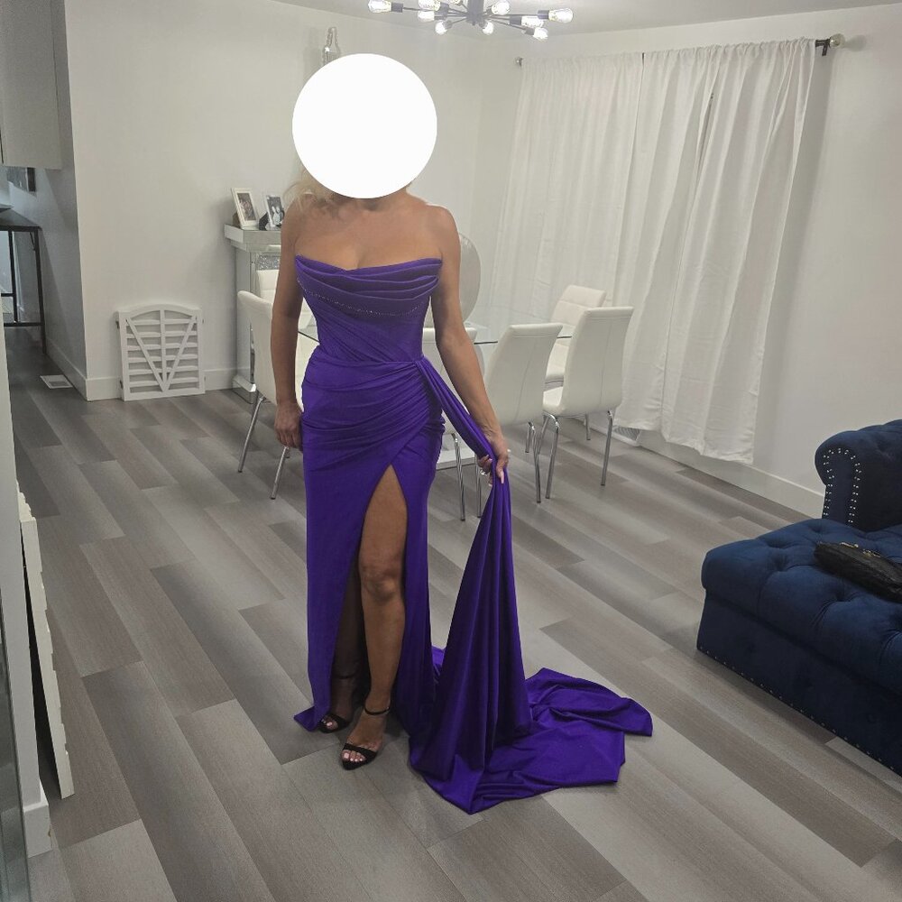 Albina dyla purple gown